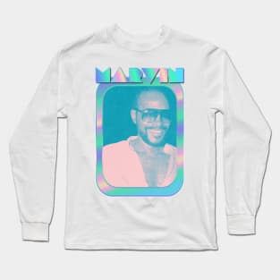 Marvin Gaye / 80s Aesthetic Style Original Design Long Sleeve T-Shirt